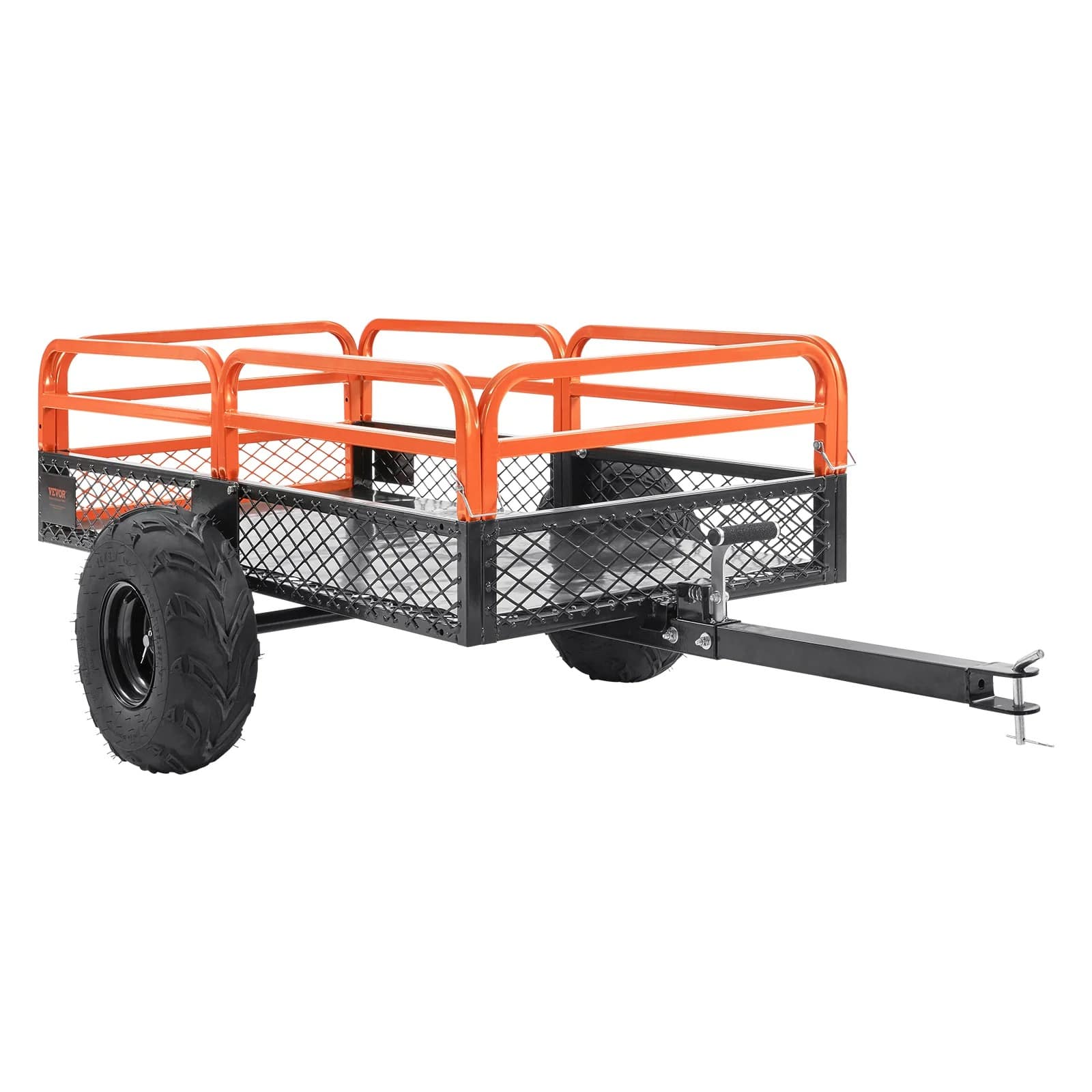Remorque basculante VEVOR 680kg simple essieu tracteur tondeuse quad