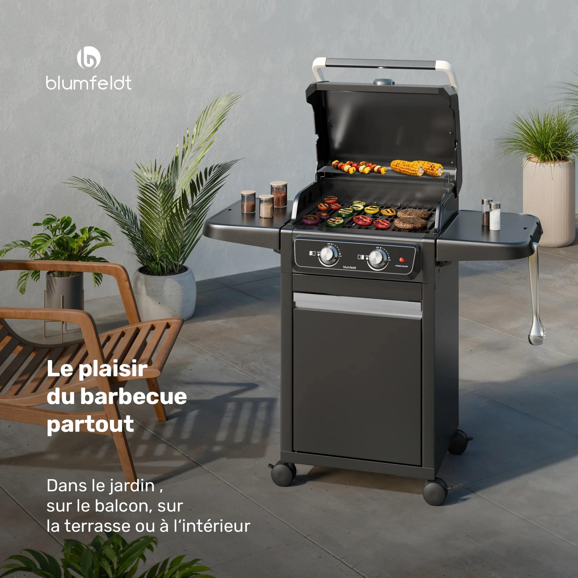 Blumfeldt ElectricPro barbecue électrique 3000W balcon