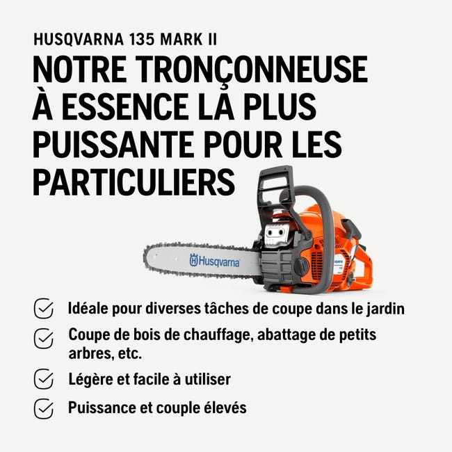 Husqvarna 135 Mark II tronçonneuse thermique 40cm