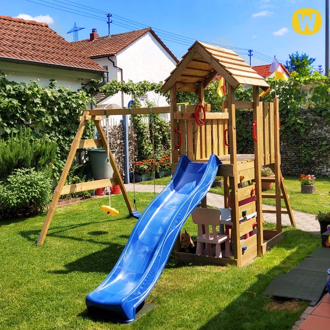 Wickey MultiFlyer HD toboggan double balançoire bac à sable